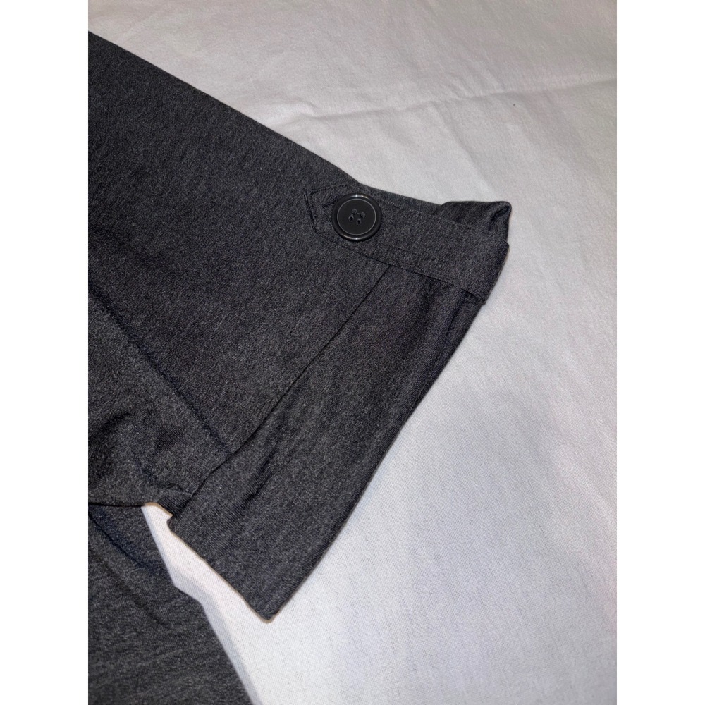 Christian Siriano New York 3X Hooded Swing Jacket Dark Heather Gray 3/4 Sleeve - Picture 4 of 7